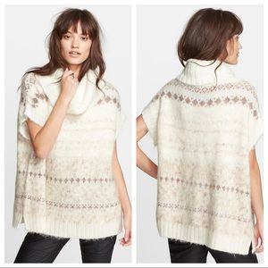 Free People Snow Bunny Fair Isle Sweater Size S